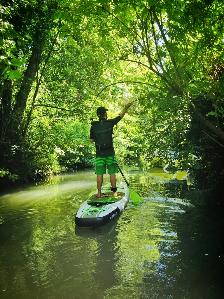 Sur la Marne à Créteil, dans les méandres de l'île Sainte-Catherine. 