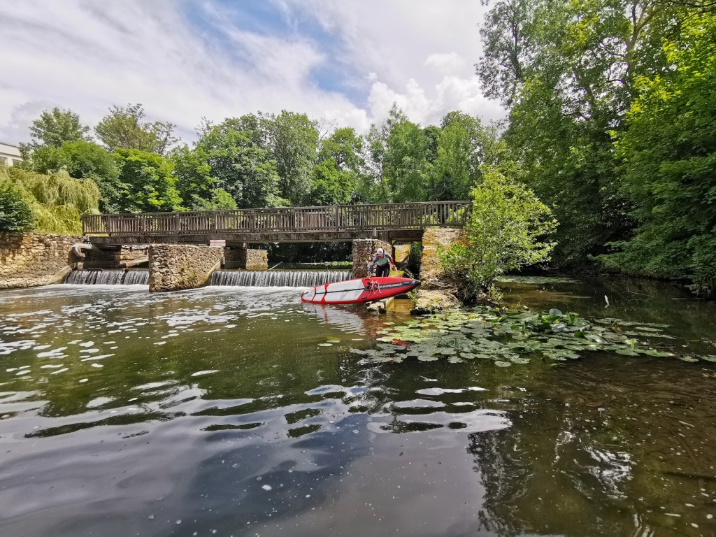 Un barrage sur l'Yerres entre Brunoy et Yerres