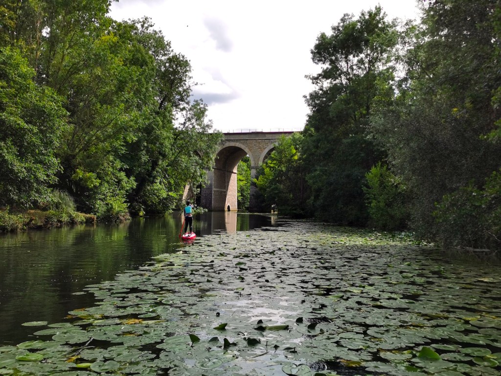 Le viaduc de Brunoy, au-dessus de l'Yerres